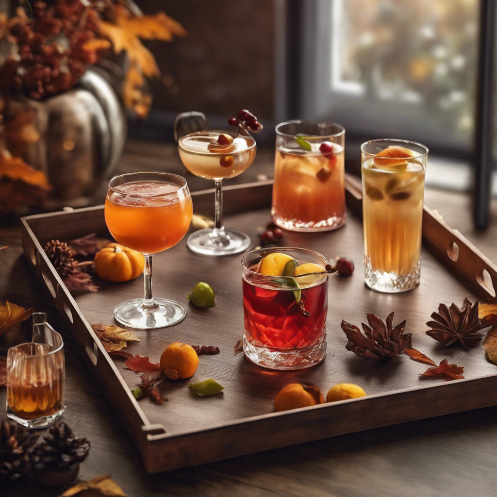 selection of autumn cocktails