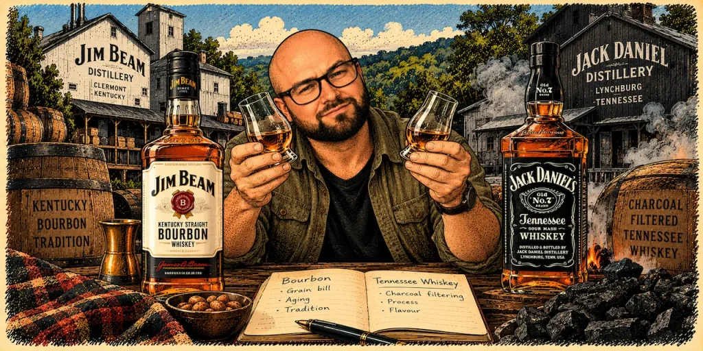 Jim Beam vs Jack Daniel’s: Bourbon, Tennessee Whiskey and the Charcoal Difference