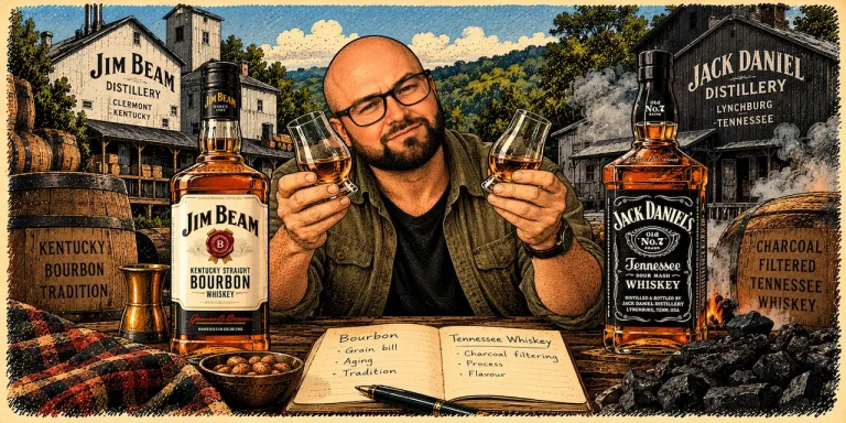 Jim Beam vs Jack Daniel’s: Bourbon, Tennessee Whiskey and the Charcoal Difference